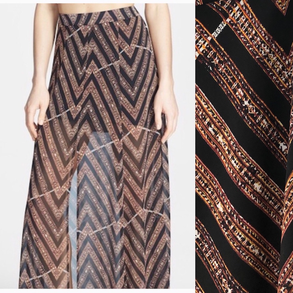 ASTR sheer maxi skirt
